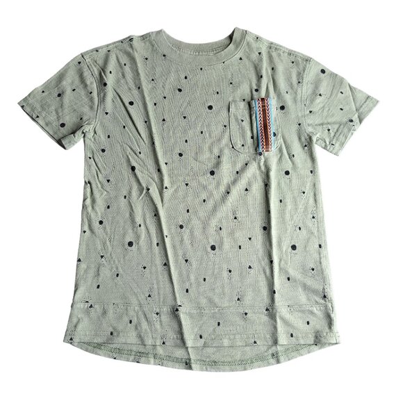 Cat & Jack Green Short Sleeve Tee With Pocket S (6/7) - Picture 1 of 3